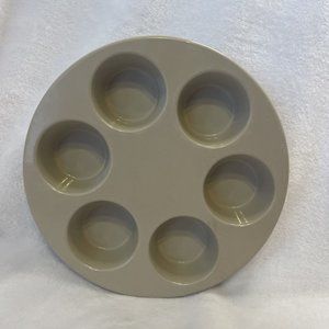 Vintage Anchor Hocking MICROWARE MUFFIN PAN Cupcake Microwave Oven Cooker Baking